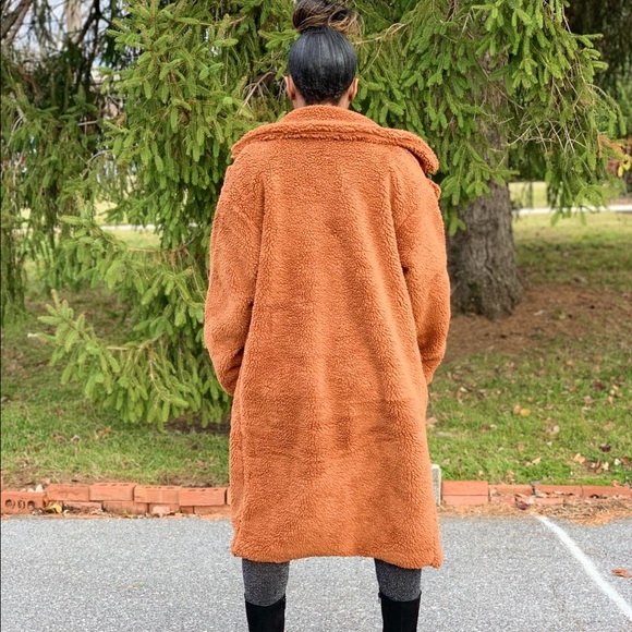 Faux Fur Teddy Over Coat - Picture 3 of 5